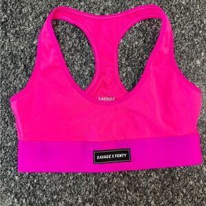 Savage X Fenty Vibrant Pink Sports Bra